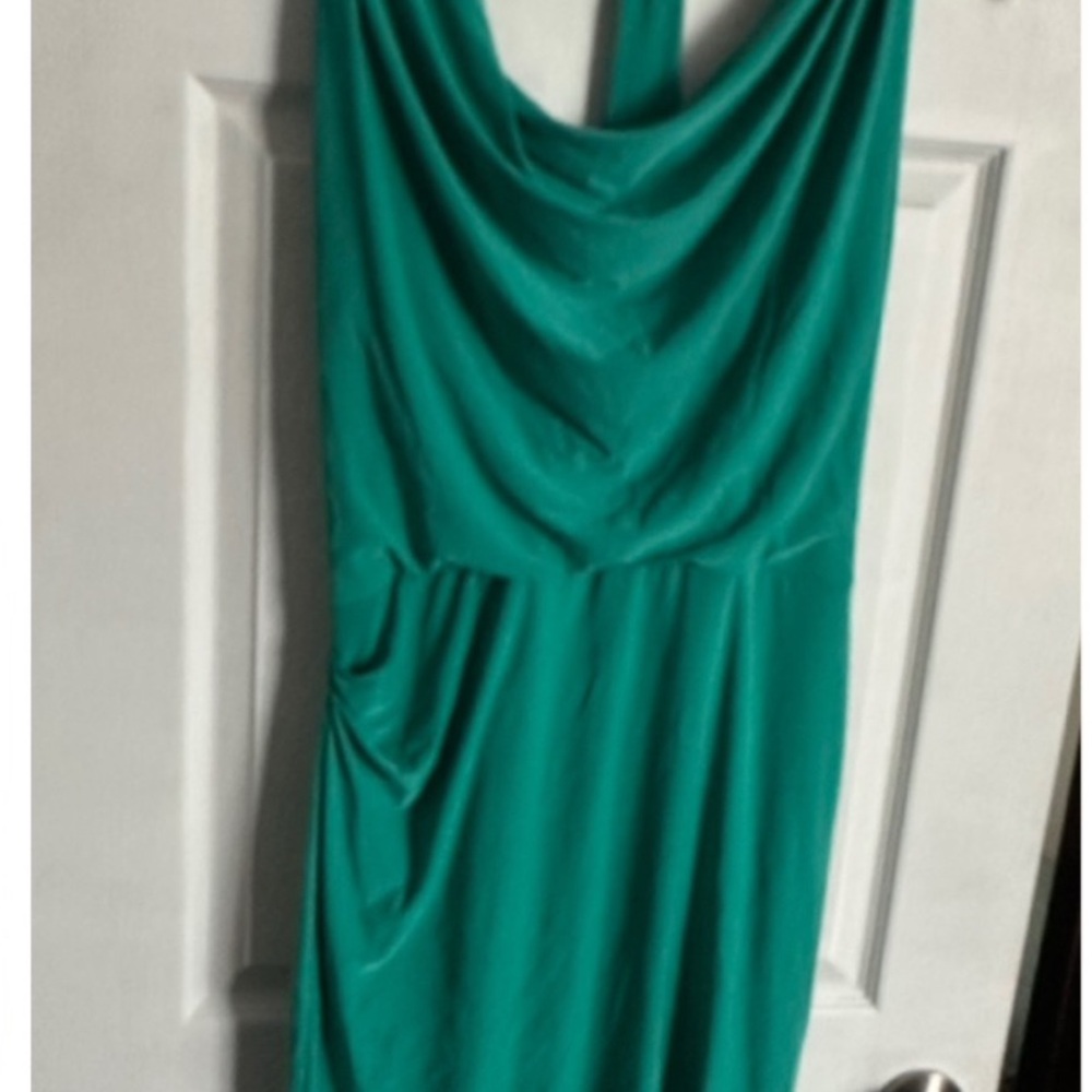 Jessica Vibrant Green Backless Dress
